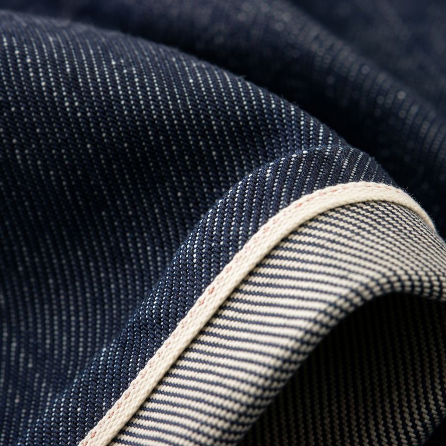 Candiani selvedge denim — denim cloth macro, cut made to measure by Linea di Biella