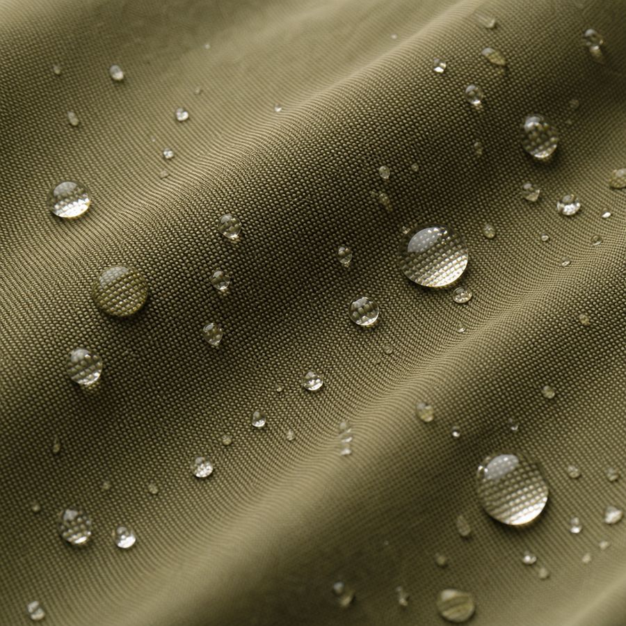 Olmetex water-repellent cotton — technical cloth macro, cut made to measure by Linea di Biella